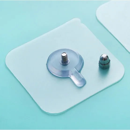 2 Pcs - Adhesive Screw Wall Hooks - H02921