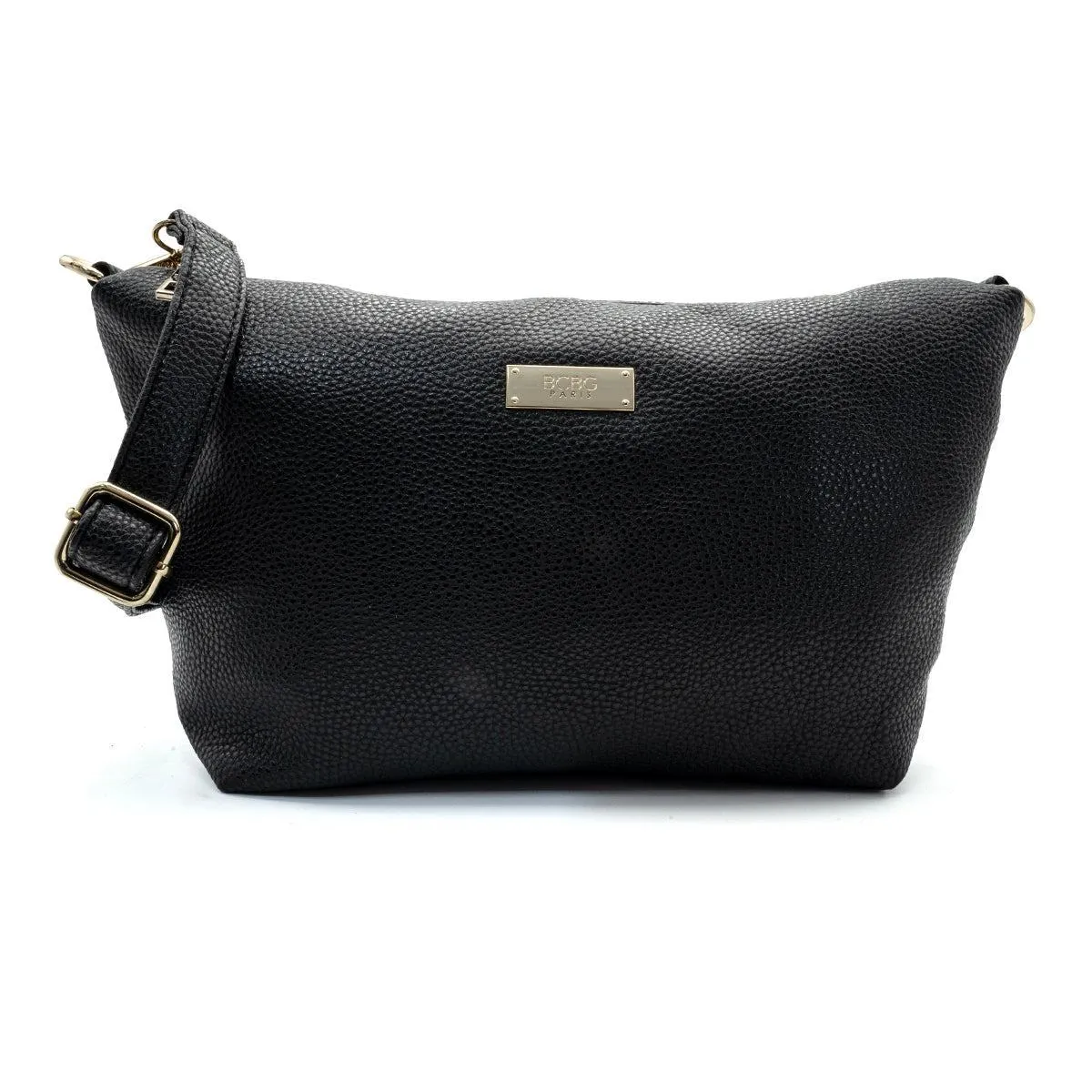 Bcbgeneration Paris Pebble Shoulder Bags Leather Black Colour For Women