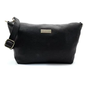 Bcbgeneration Paris Pebble Shoulder Bags Leather Black Colour For Women