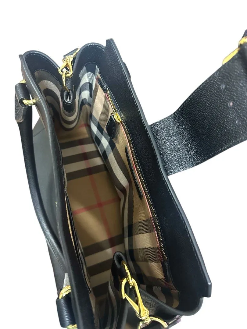 Burberry Buckle Tote Leather Bag (H22 x L30 x W14 cm) w/ dustbag