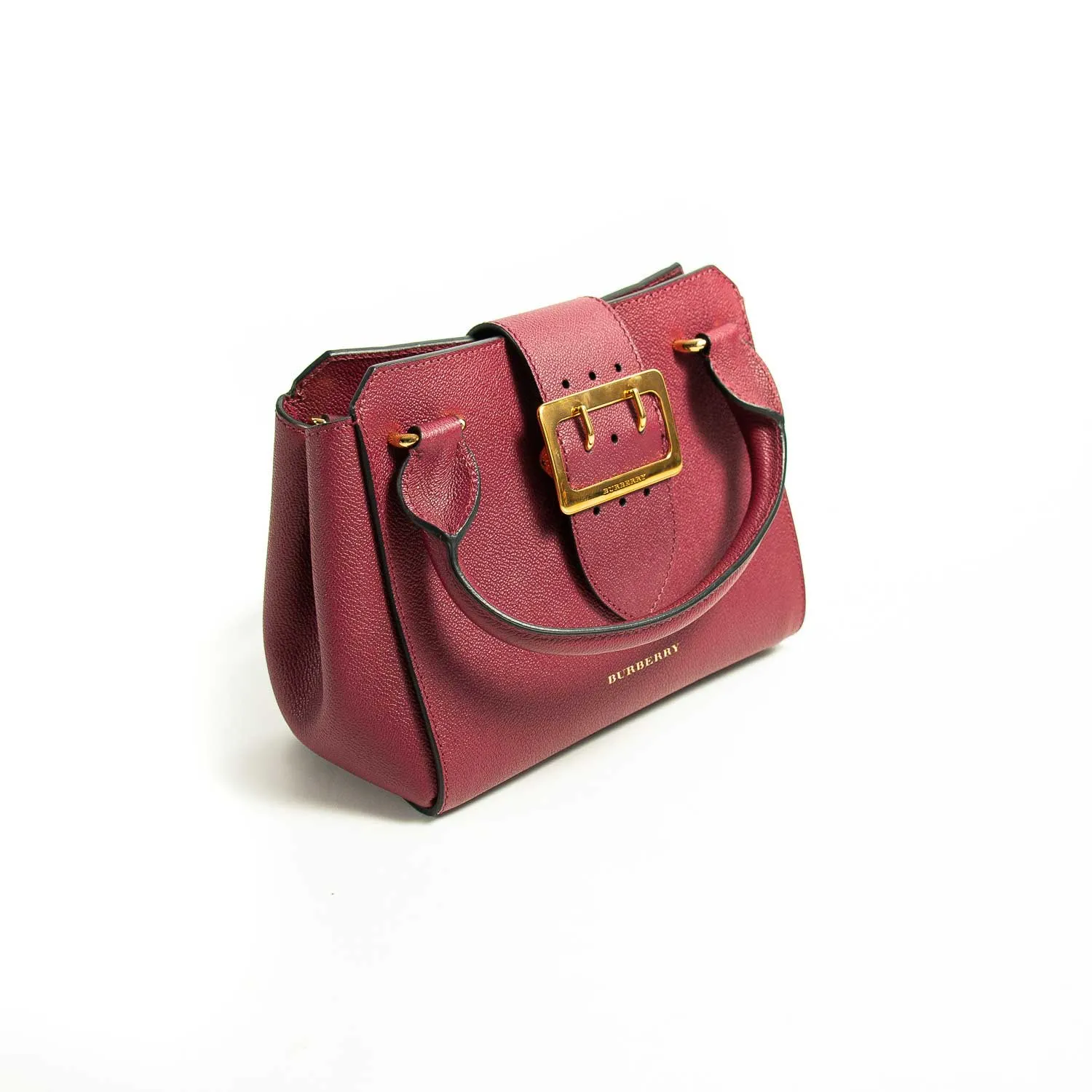Burberry Small Leather Buckle Satchel