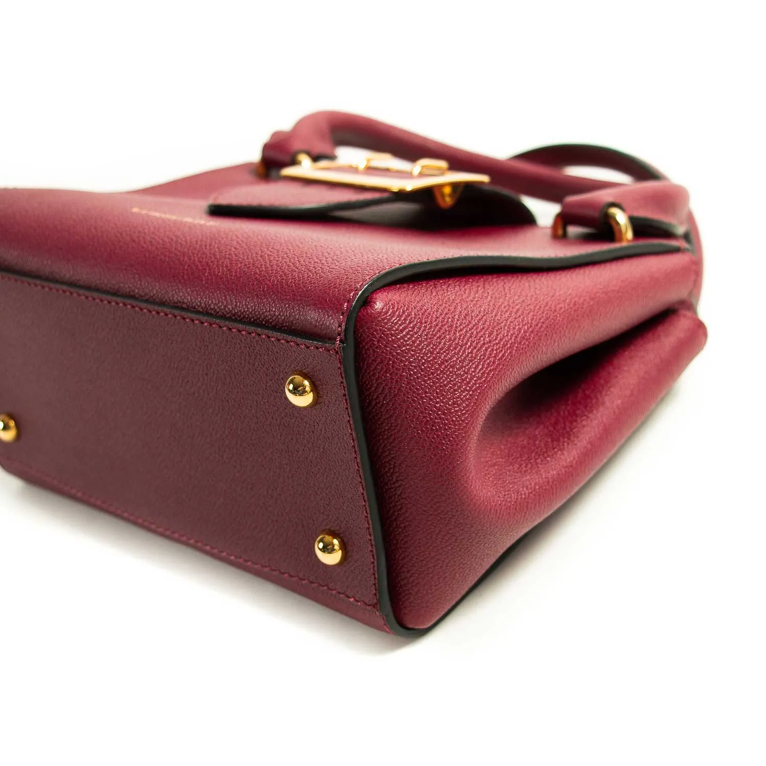 Burberry Small Leather Buckle Satchel
