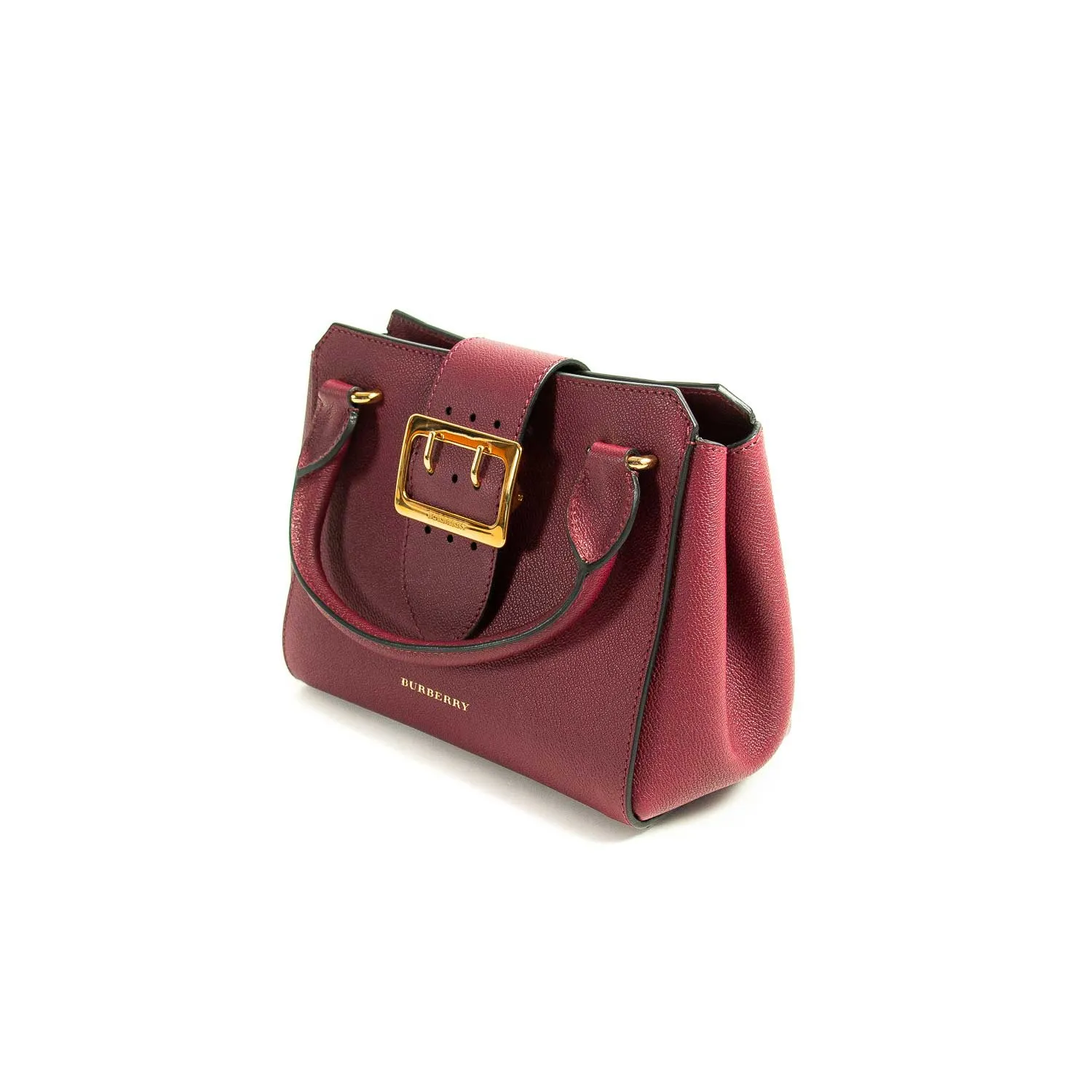 Burberry Small Leather Buckle Satchel