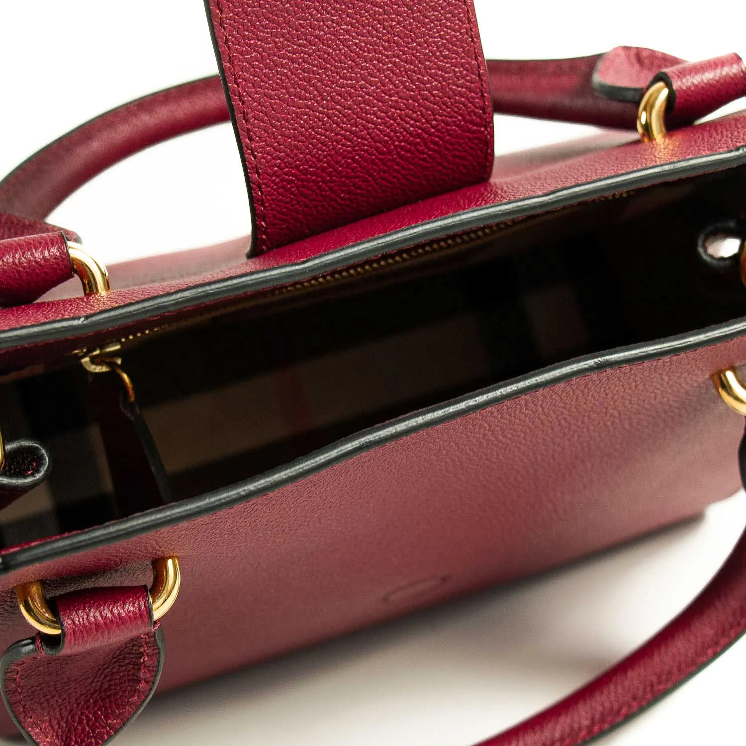 Burberry Small Leather Buckle Satchel