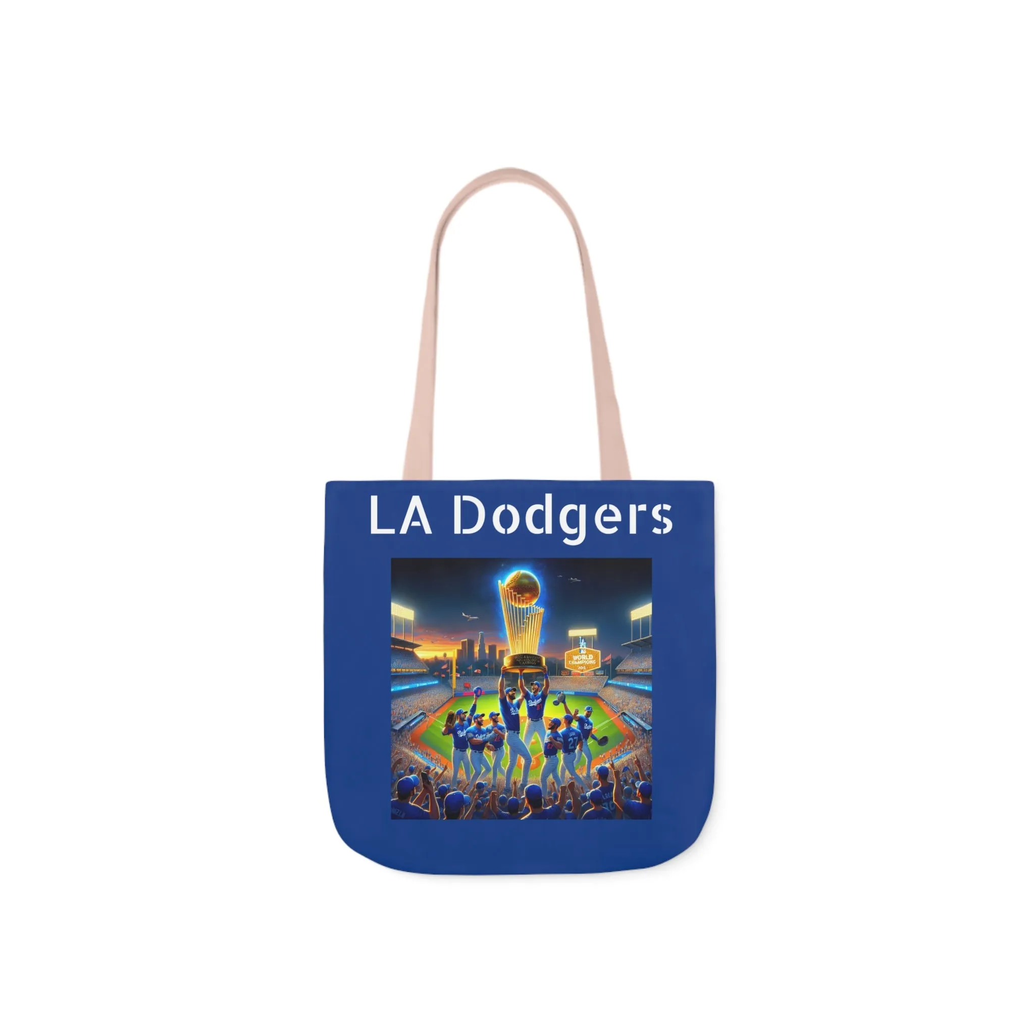 Canvas Tote Bag, 5-Color Straps : LA Dodgers Customized Tote Bag 2024 World Series Champs