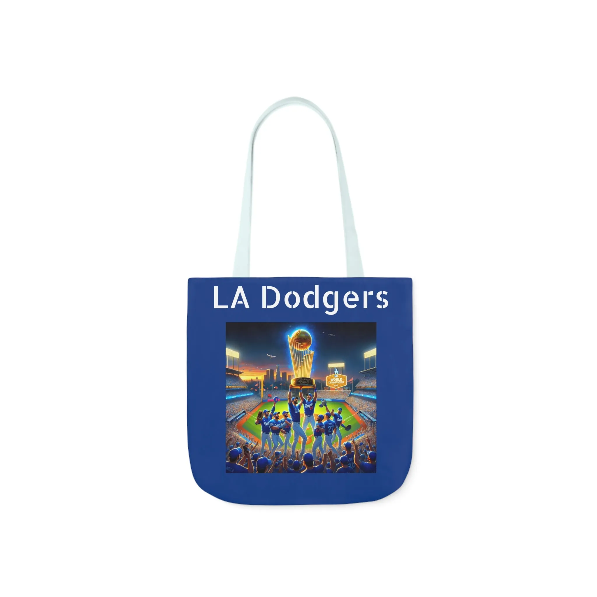 Canvas Tote Bag, 5-Color Straps : LA Dodgers Customized Tote Bag 2024 World Series Champs