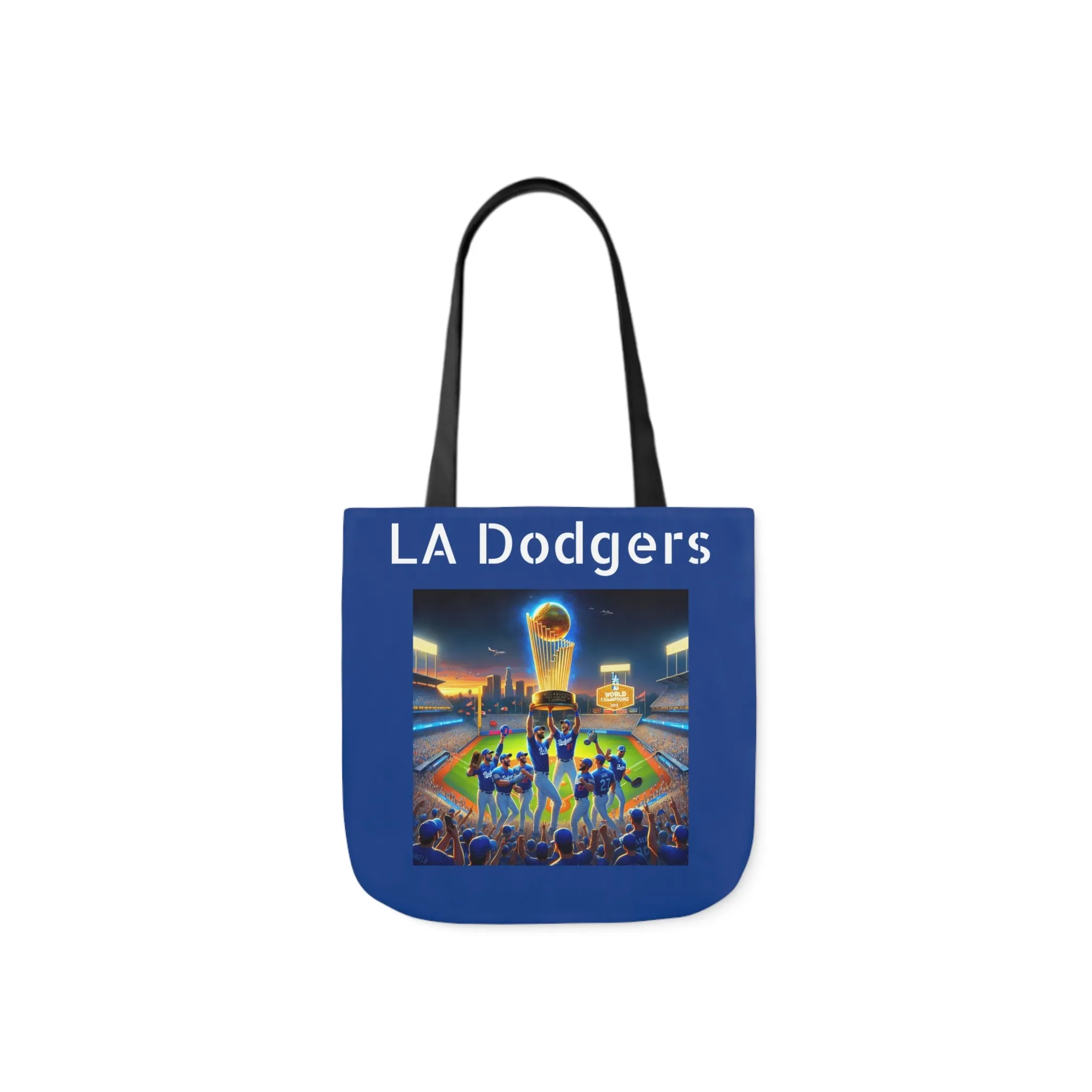 Canvas Tote Bag, 5-Color Straps : LA Dodgers Customized Tote Bag 2024 World Series Champs