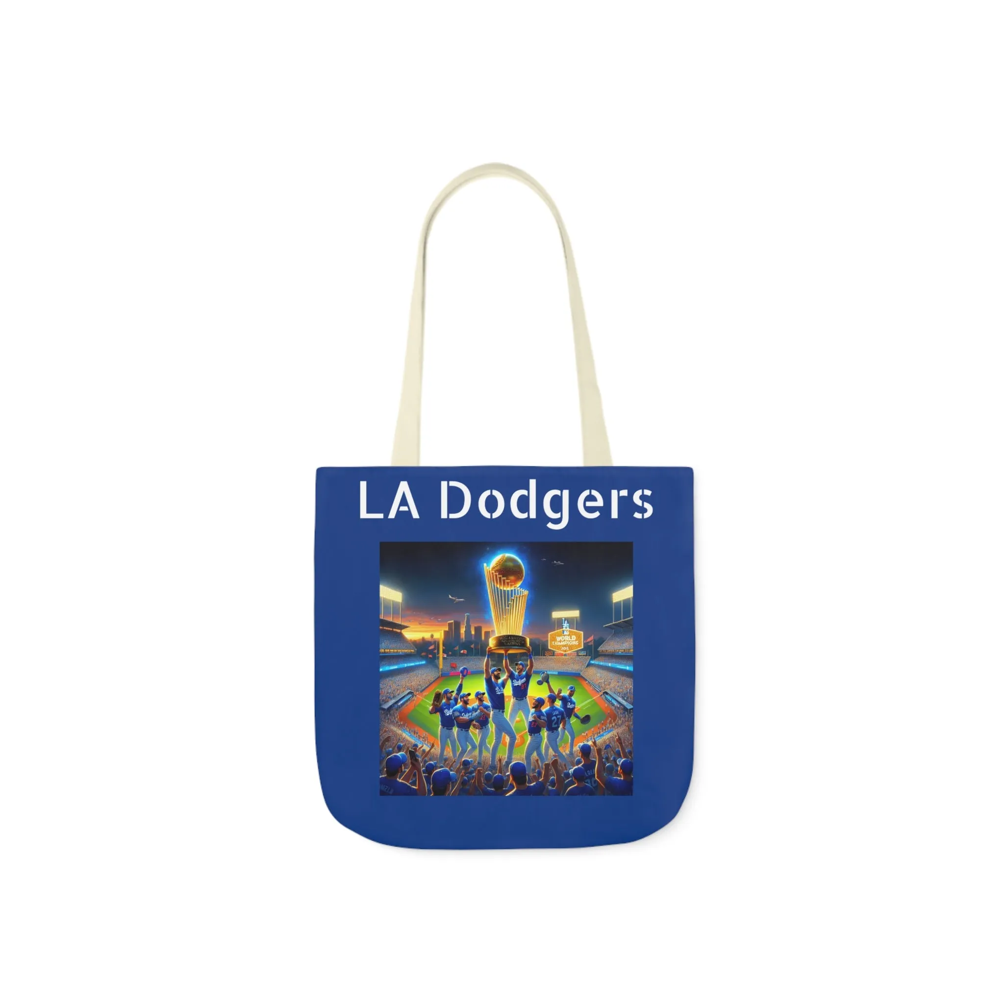 Canvas Tote Bag, 5-Color Straps : LA Dodgers Customized Tote Bag 2024 World Series Champs