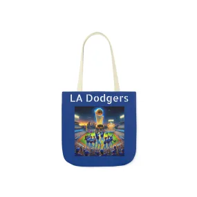 Canvas Tote Bag, 5-Color Straps : LA Dodgers Customized Tote Bag 2024 World Series Champs
