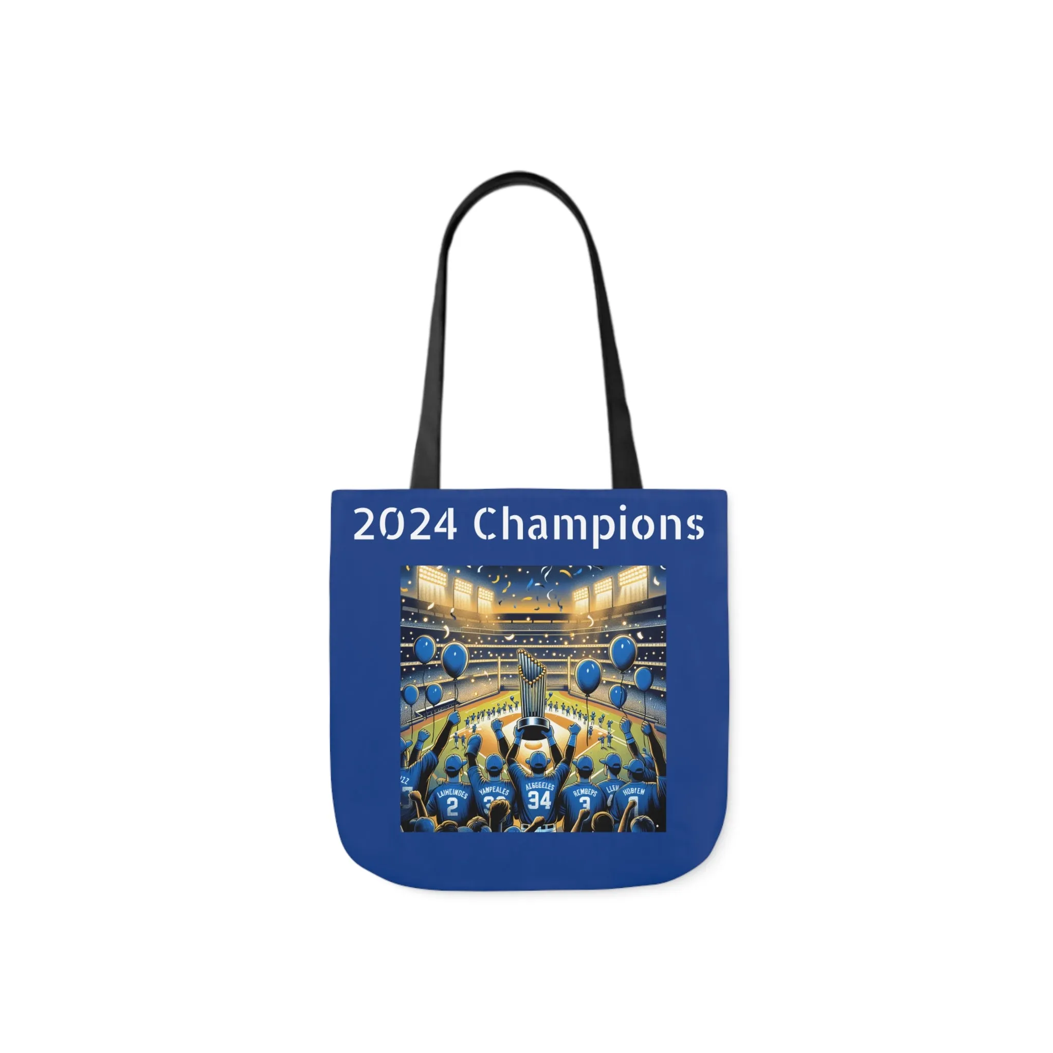 Canvas Tote Bag, 5-Color Straps : LA Dodgers Customized Tote Bag 2024 World Series Champs