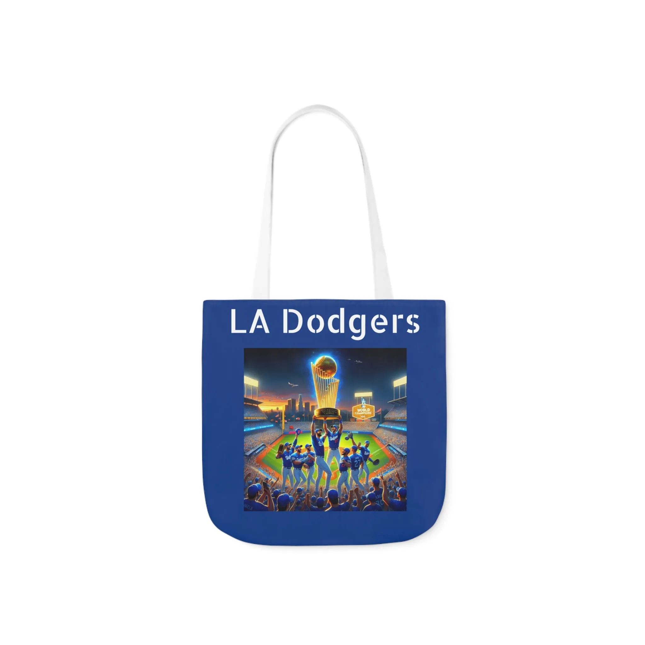 Canvas Tote Bag, 5-Color Straps : LA Dodgers Customized Tote Bag 2024 World Series Champs