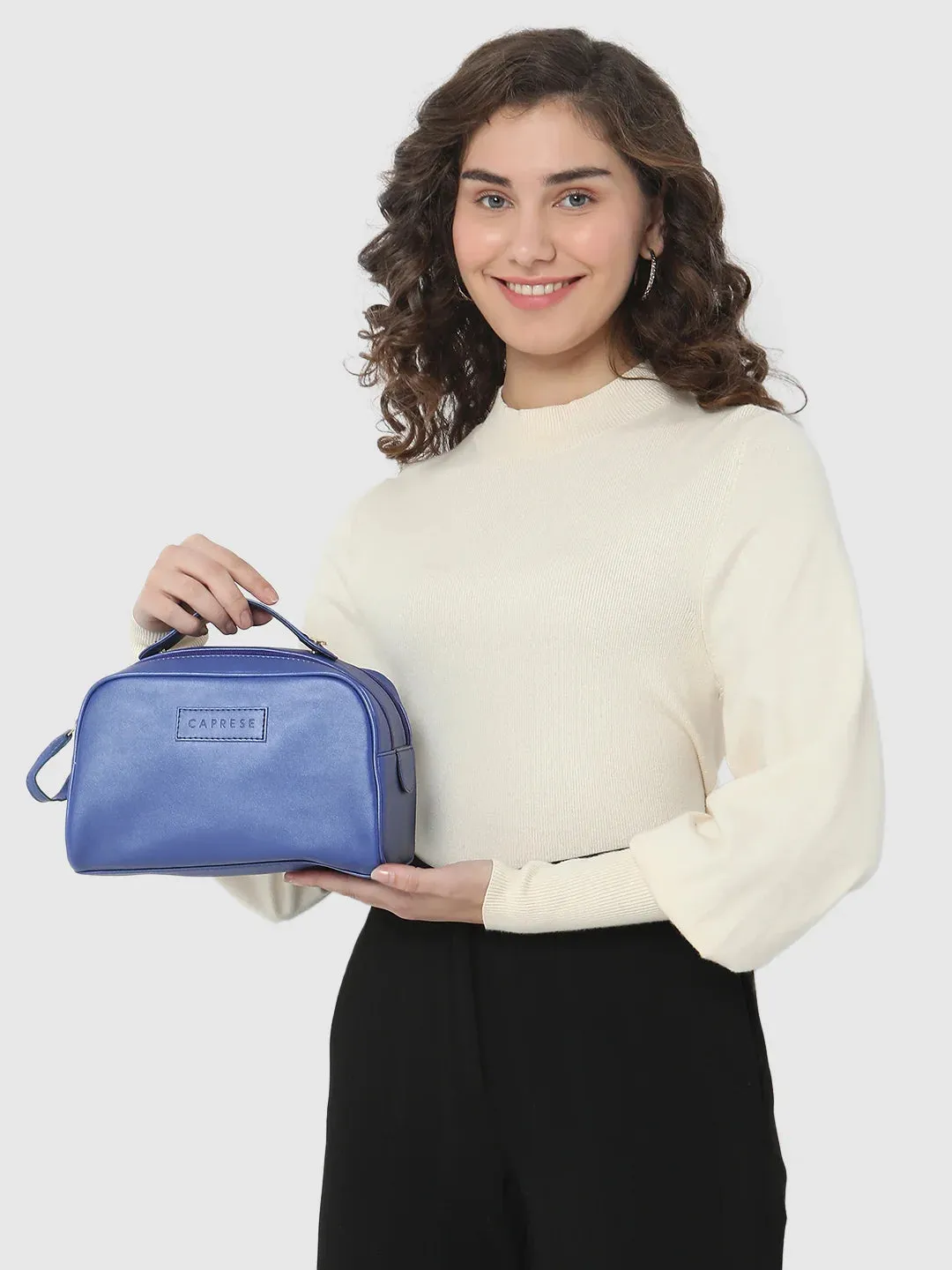 Caprese Olivia Vanity Case Large Blue