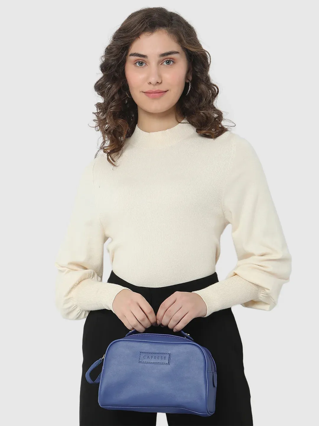 Caprese Olivia Vanity Case Large Blue