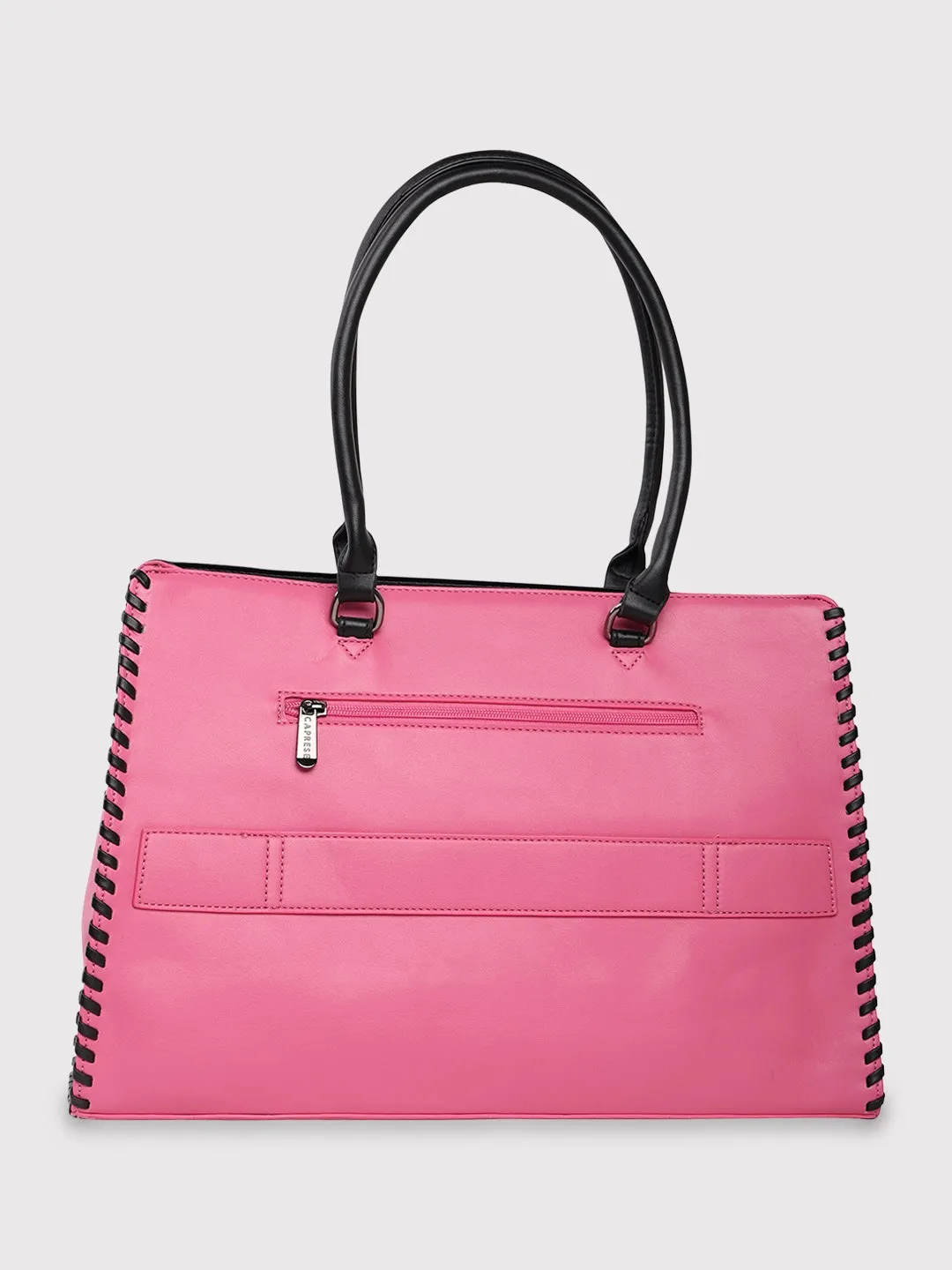 Caprese Rome Laptop Satchel Large Flamingo