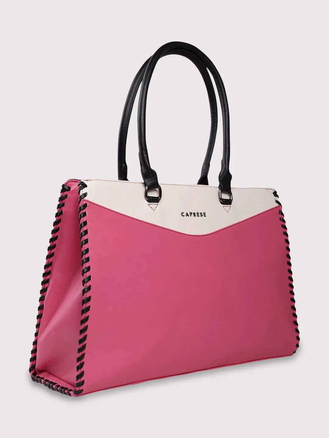 Caprese Rome Laptop Satchel Large Flamingo