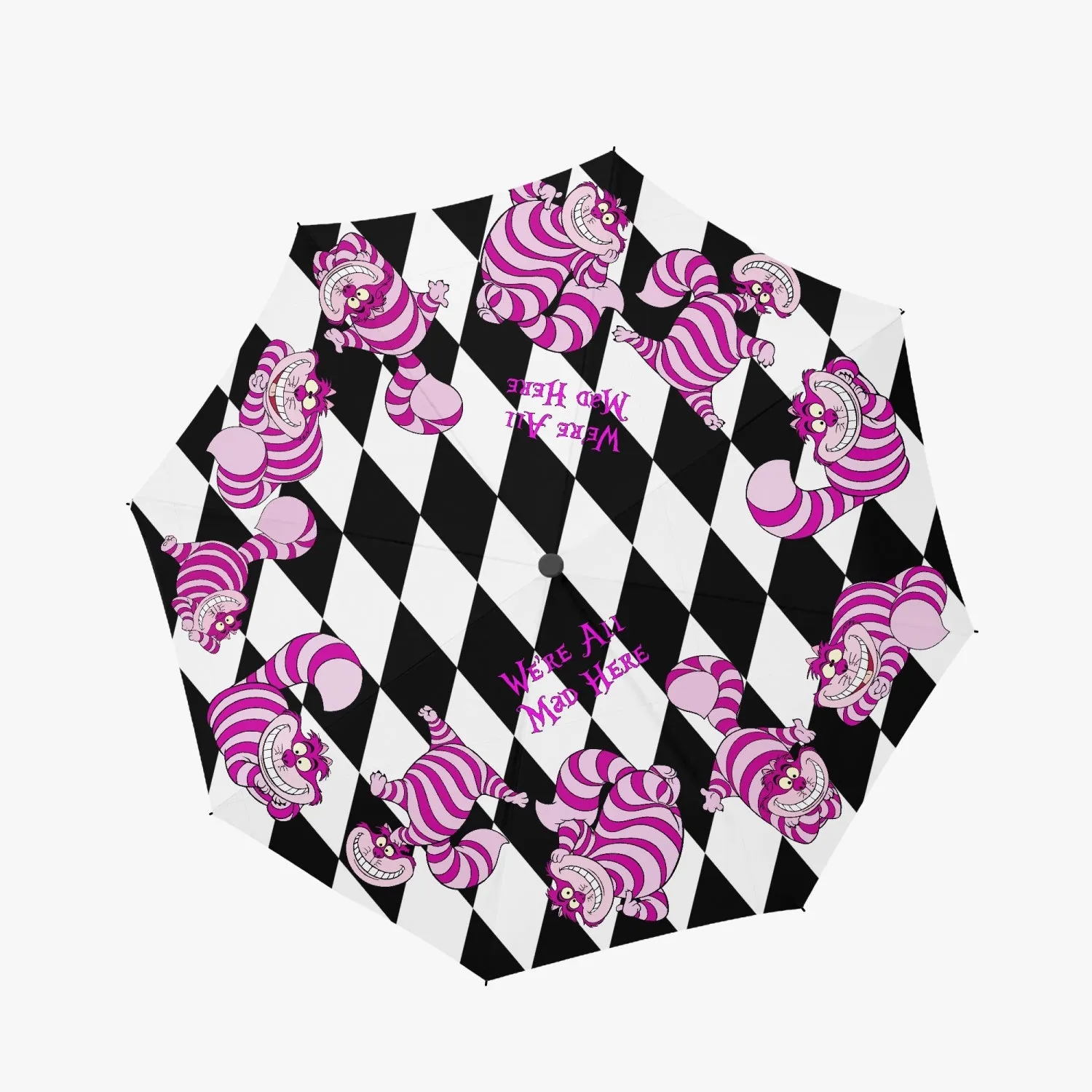 Cheshire Cat - Alice in Wonderland Automatic Umbrella - Mad Hatter Tea Party Parasol (UMCC)