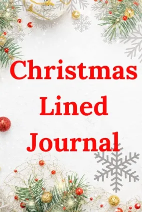 Christmas Lined Journal