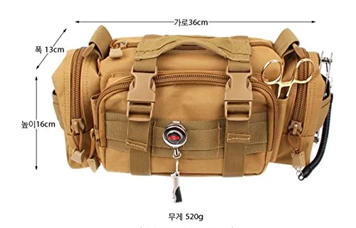Crossbody Shoulder Hand Duffel Bag For Fishing, Campping, Leisure, Hiking, Traveling