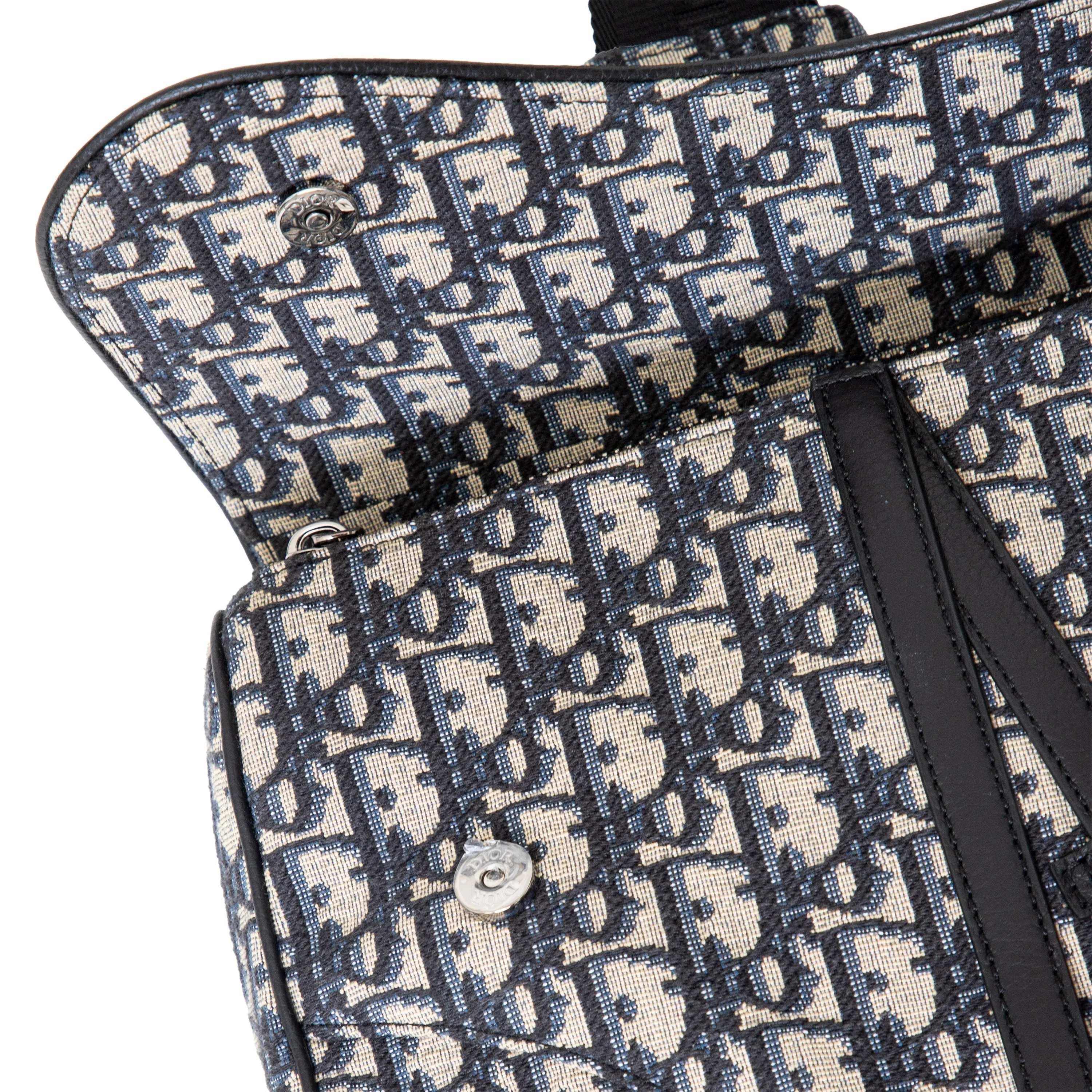 DIOR Dior Oblique Jacquard Saddle Bag