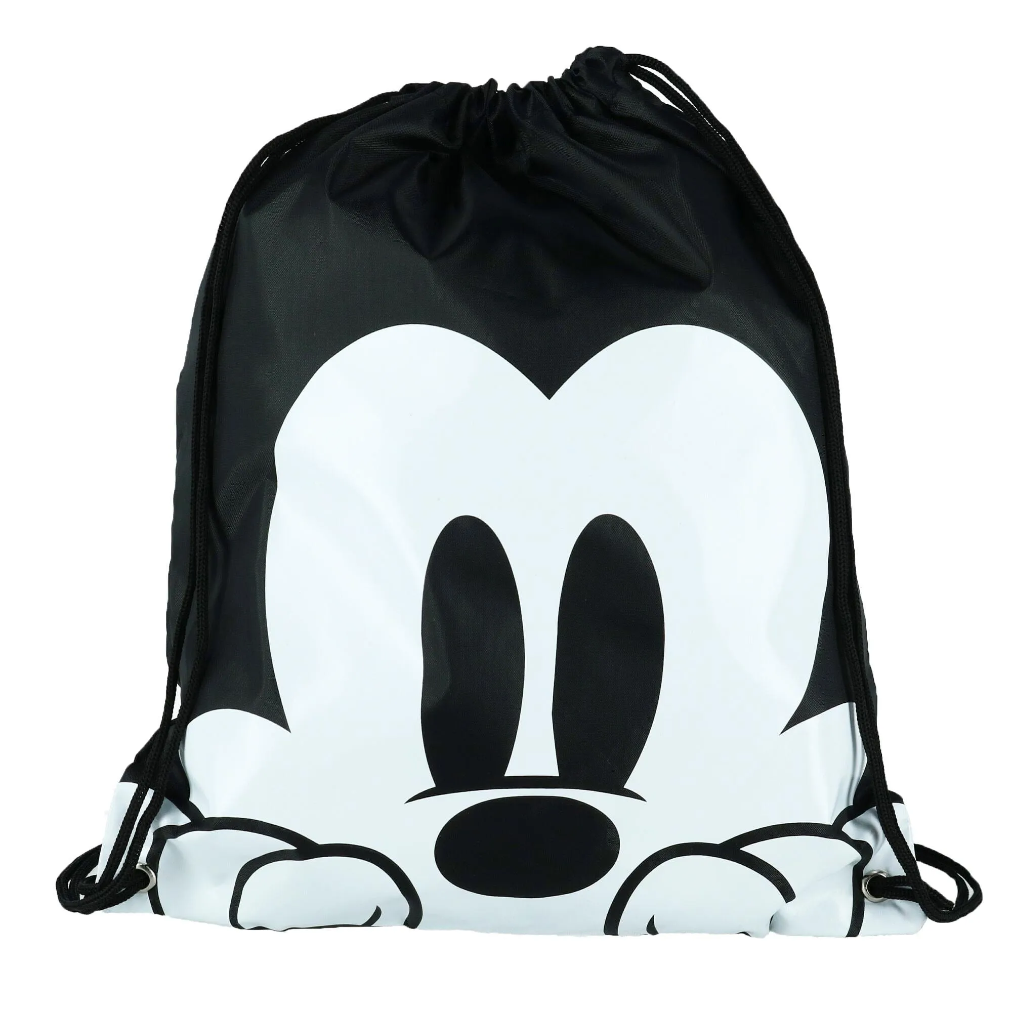 Disney Mickey Mouse Face Drawstring Backpack Bag