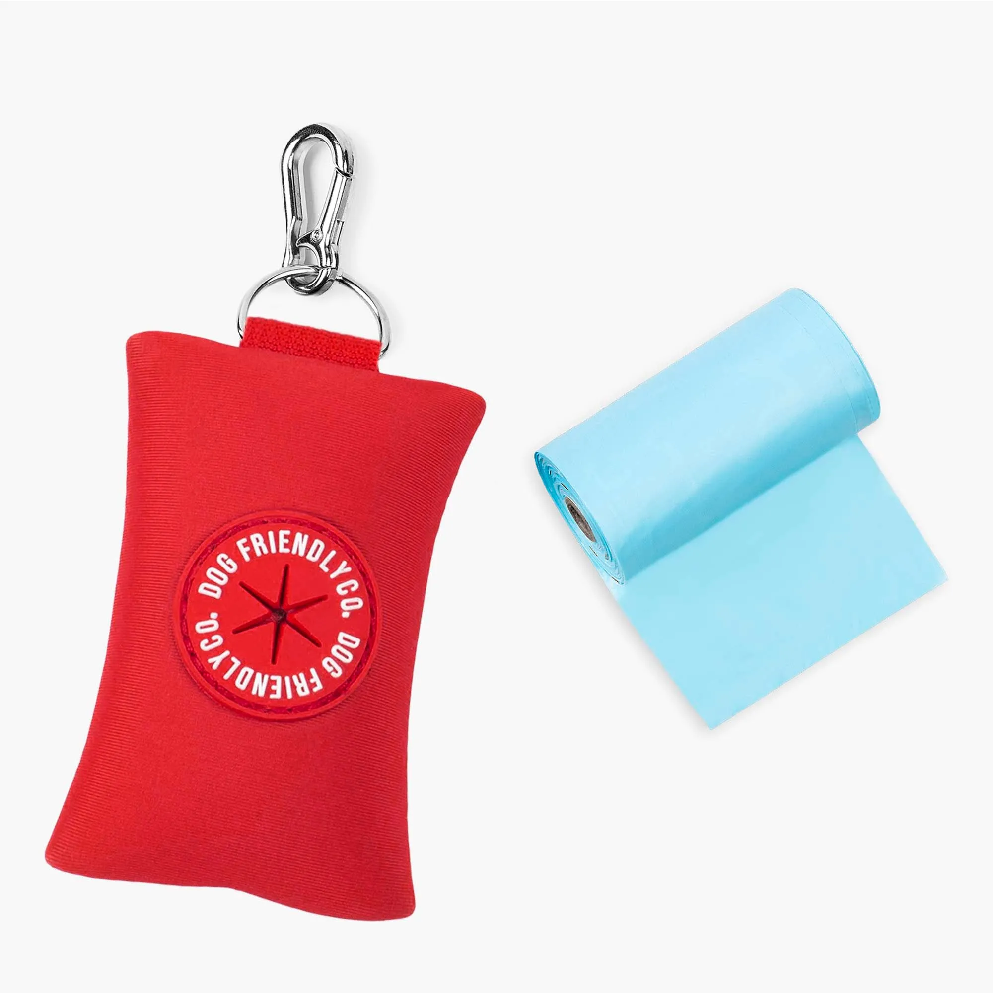Dog Friendly Co. Dog Poop Bag Holder Red
