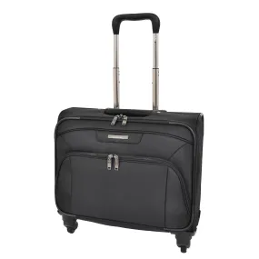 DR518 Executive Flight Briefcase With Four Wheels Black