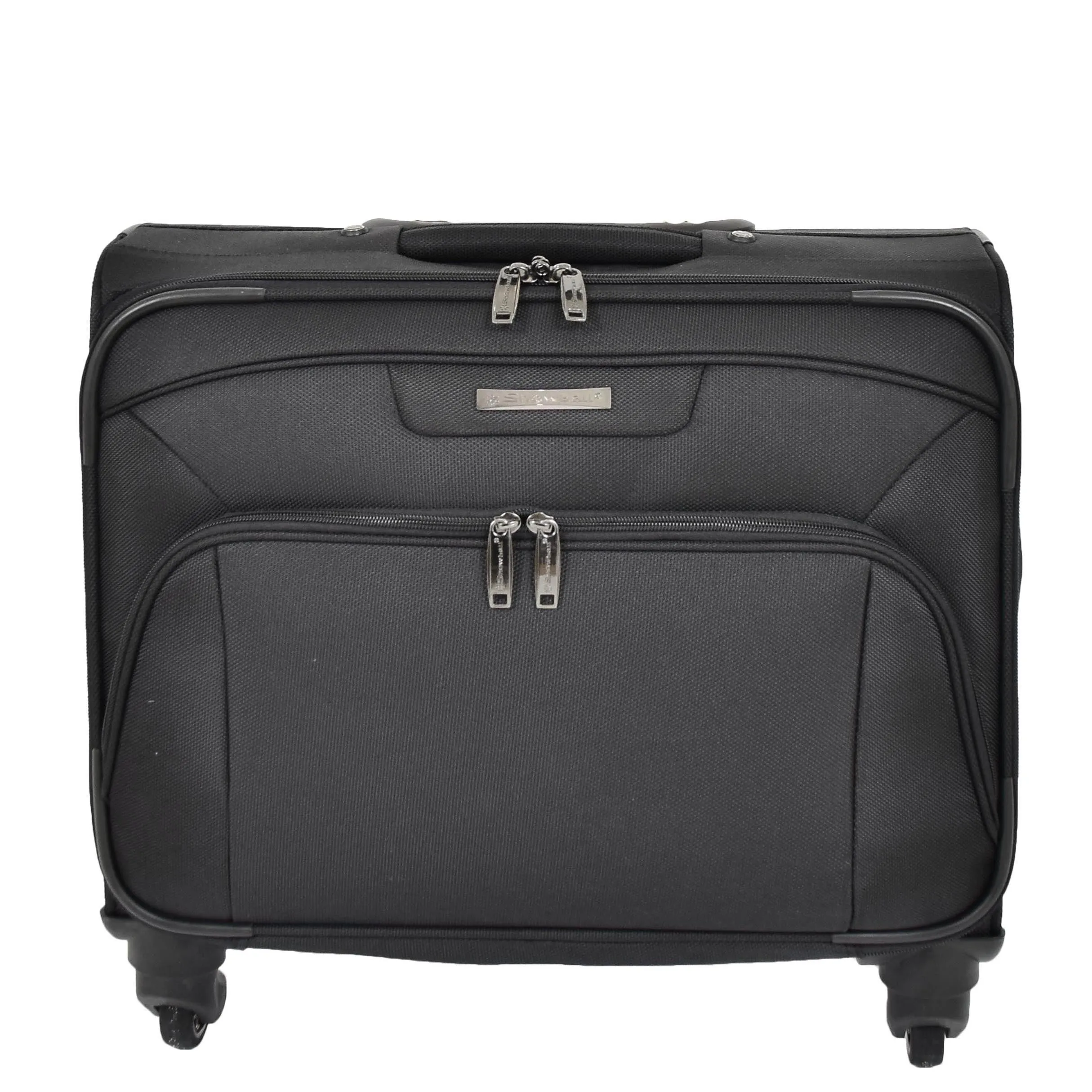 DR518 Executive Flight Briefcase With Four Wheels Black