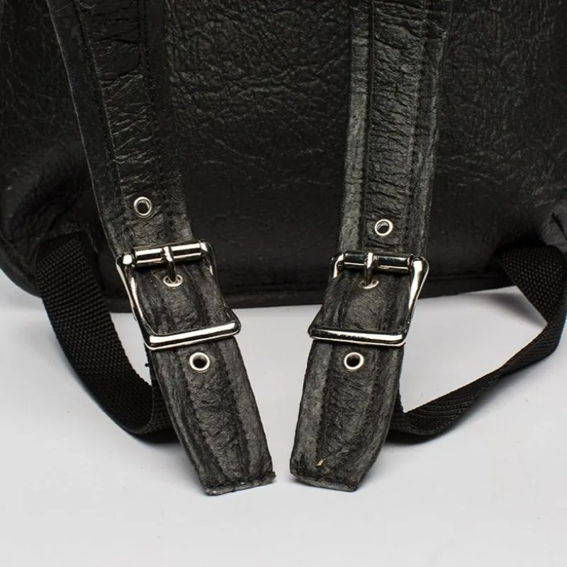 Earth Bag Slim, Black Pinatex (Upcycled Billboard Bags)