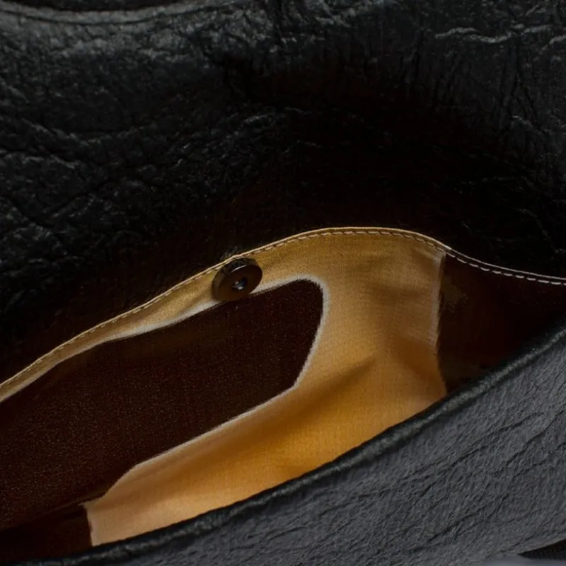 Earth Bag Slim, Black Pinatex (Upcycled Billboard Bags)
