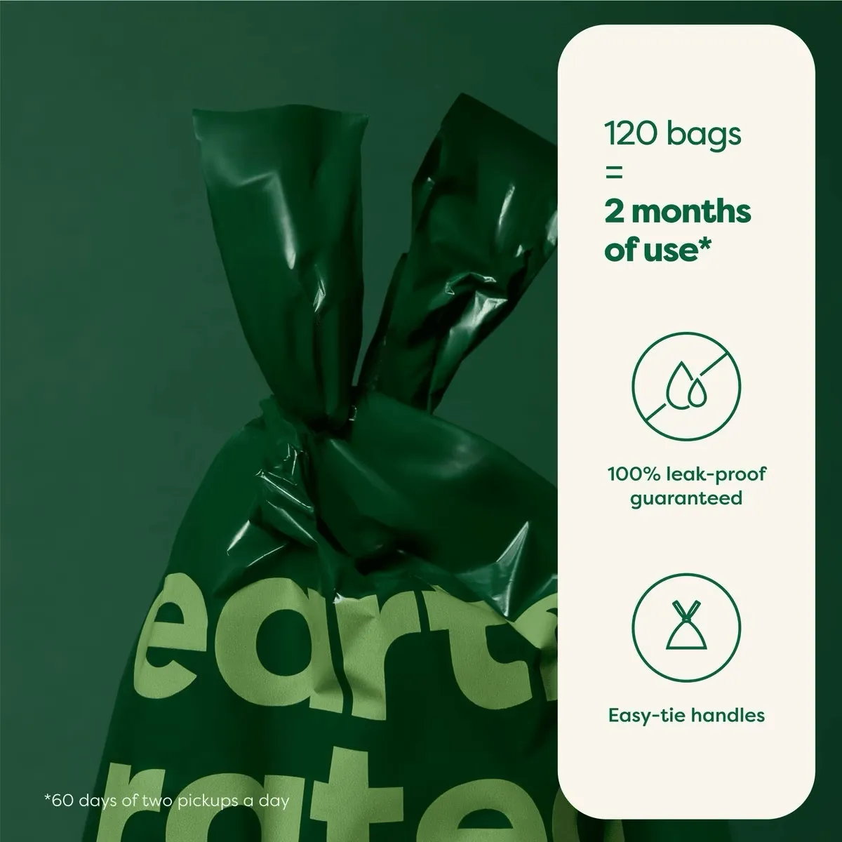 Earth Rated Unscented Easy-tie Handle Bags