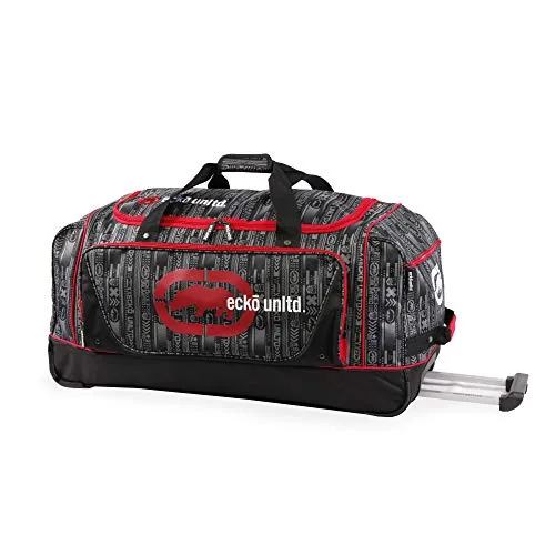 Ecko Unltd. 32" Steam Collection Rolling Duffel, Red