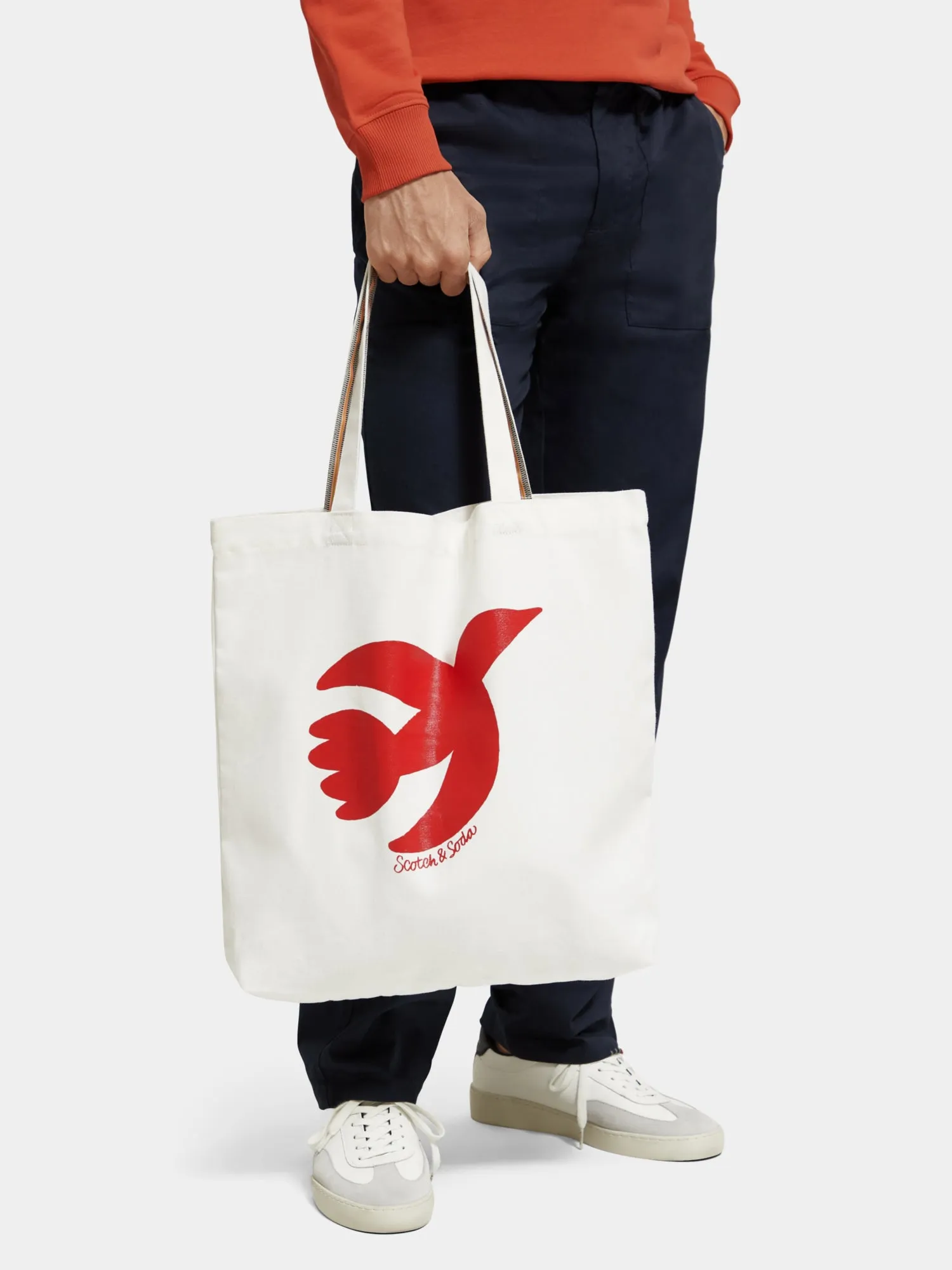 Free spirit peace bird canvas tote bag