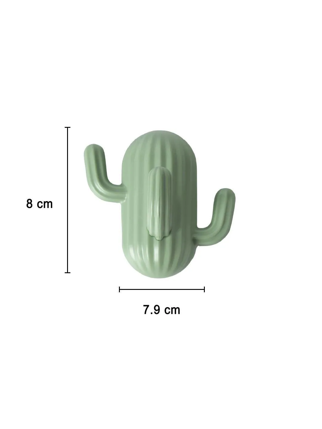Green Plastic Cactus Wall Hook