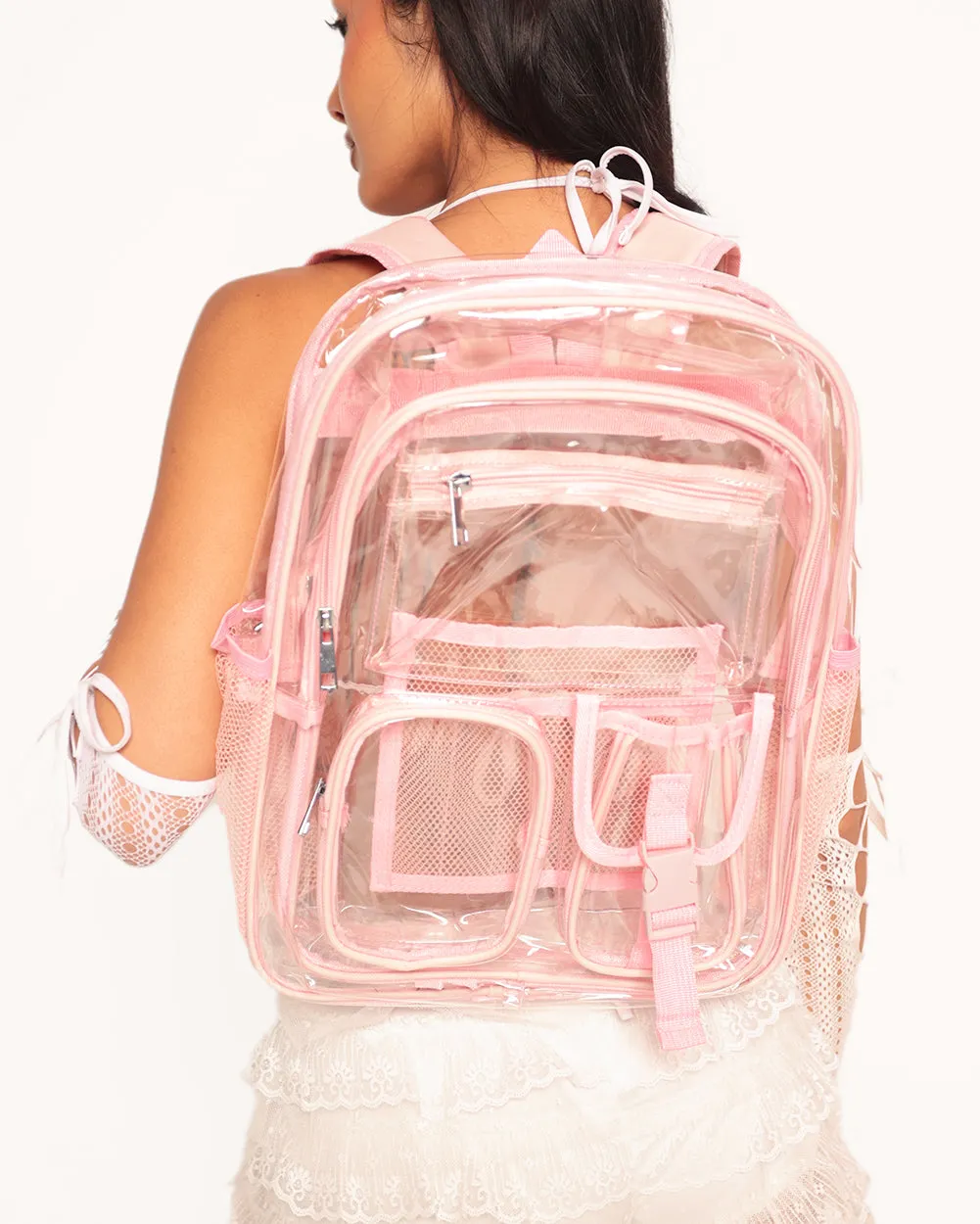 Happy Place Clear Backpack