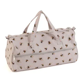 Hobby Gift: Knitting Bag: Bees: Item size: (d/w/h) 16 x 43 x 19cm.