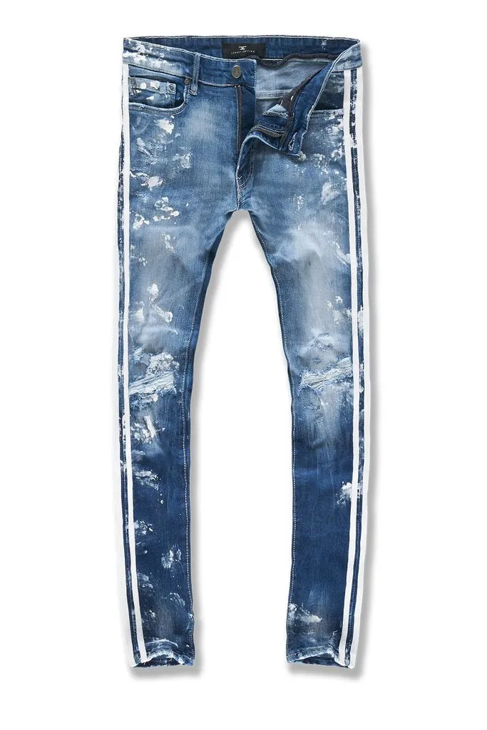Jordan Craig-Omaha Striped Denim-Aged Wash-JR1011