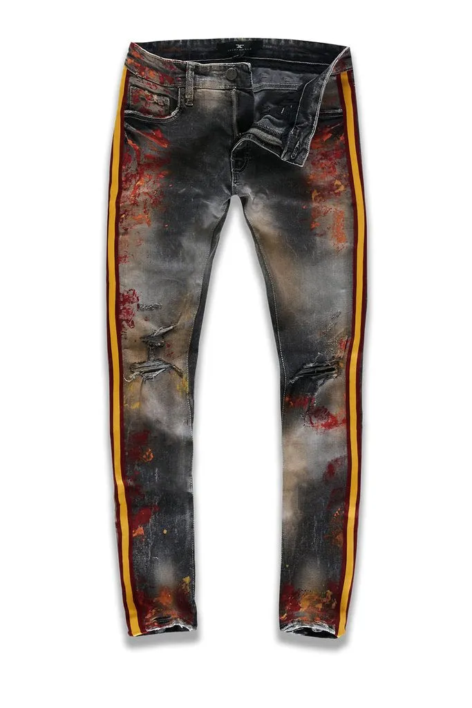 Jordan Craig-Talladega Striped Denim-Fire City-JM3403