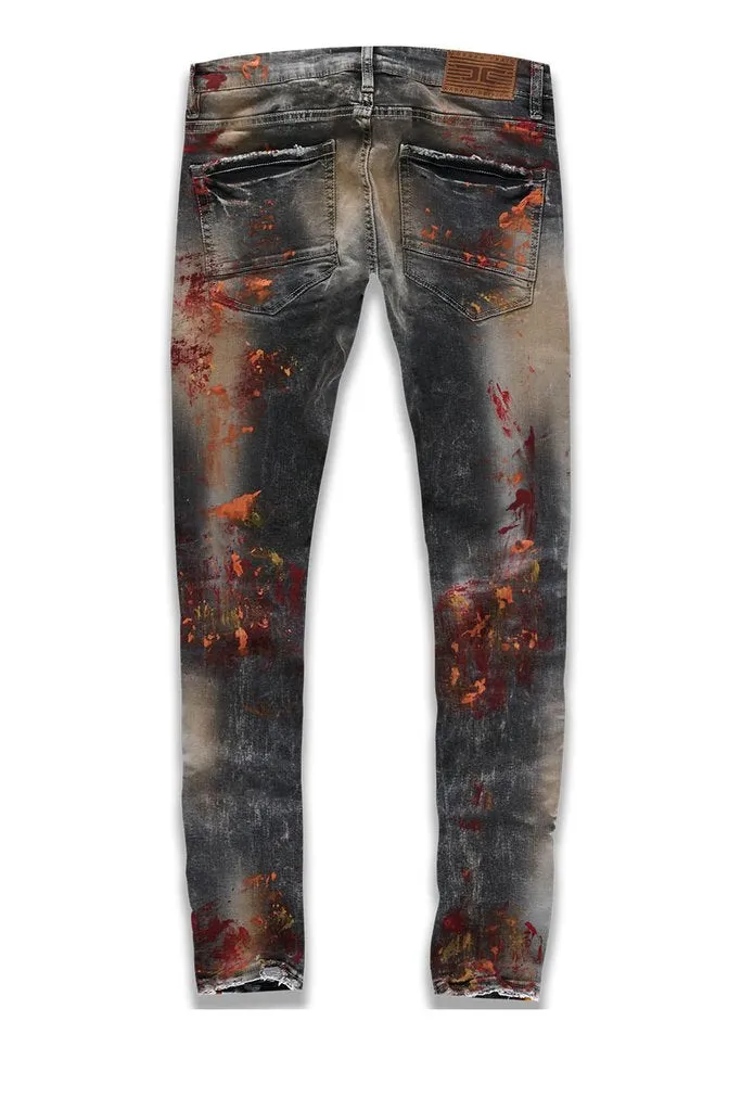 Jordan Craig-Talladega Striped Denim-Fire City-JM3403