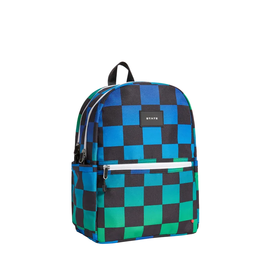 Kane Kids Double Pocket - Blue Checkerboard