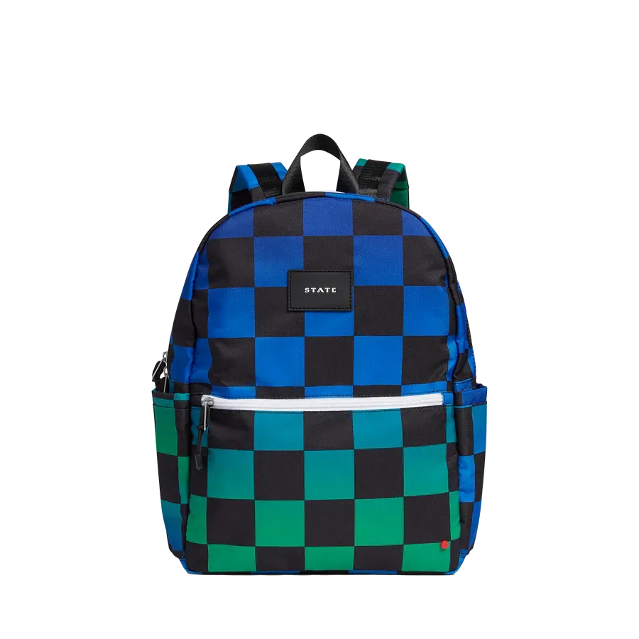 Kane Kids Double Pocket - Blue Checkerboard