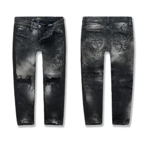 Kids-Sugar Hill Striped Denim-Triple Black-JM3430K