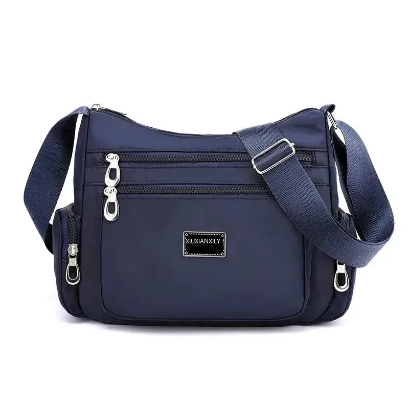 Lady Glams Large Capacity Oxford Cloth Women Crossbody Bag - Effortless Organization in Simple Style