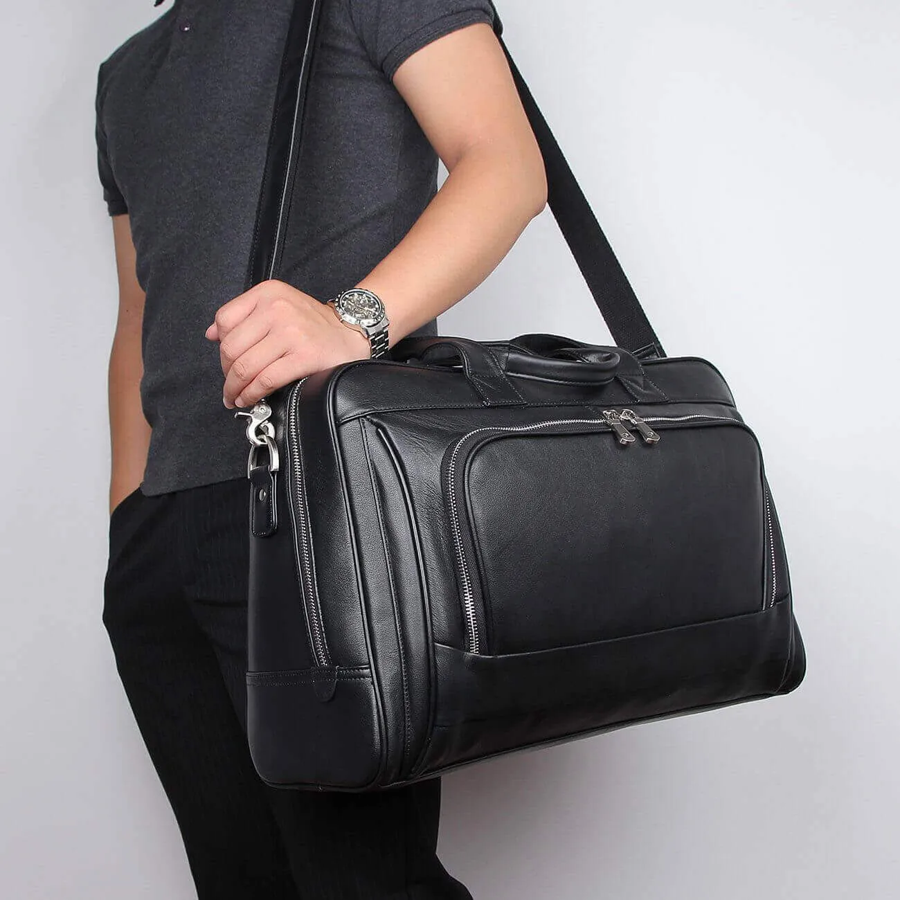 Large Leather Laptop Bag NZ - Perfect for Business Travel