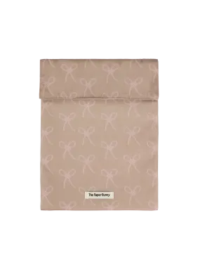 Large Pocket Pouch (Ribbon Blush)