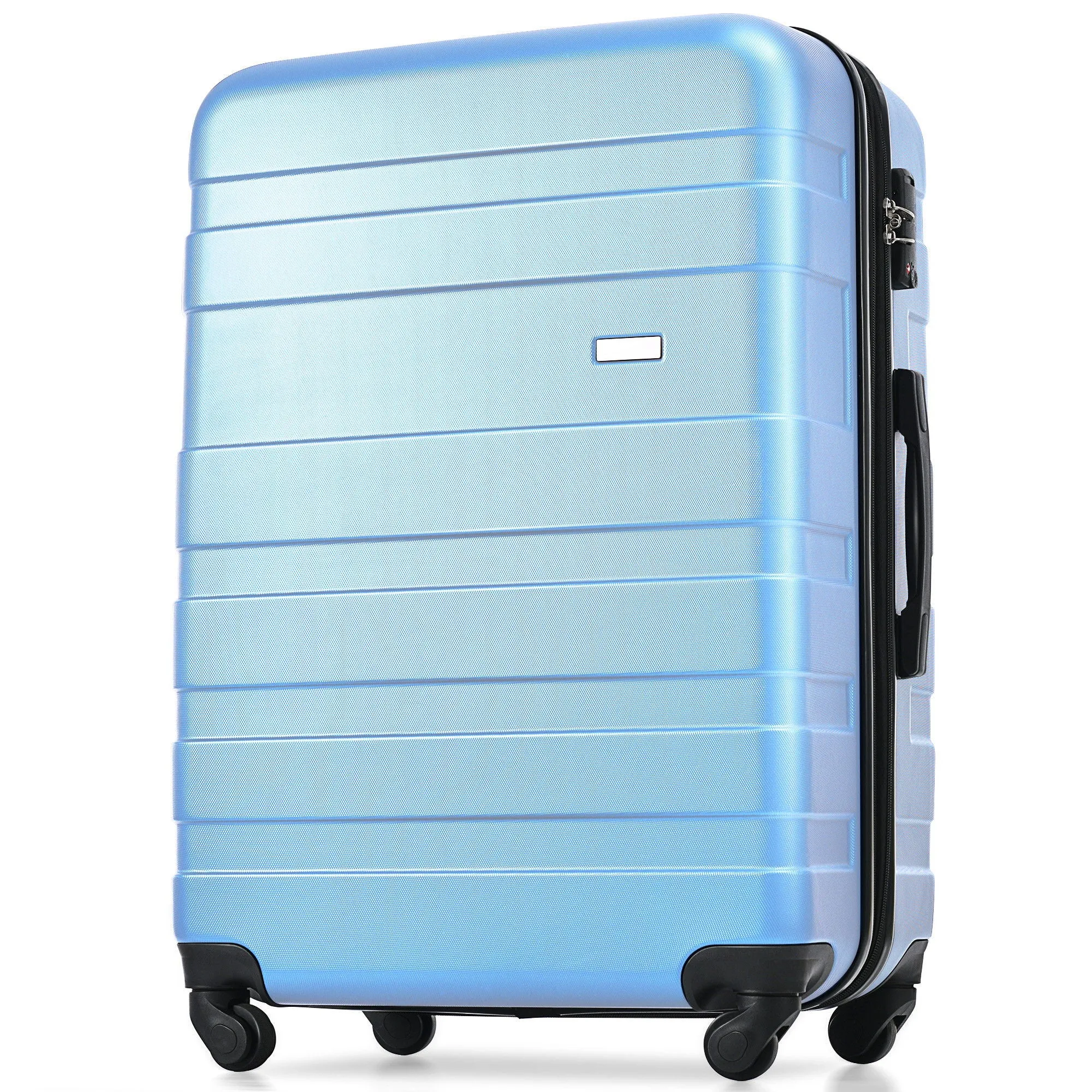 Luggage Sets New Model Expandable Abs Hardshell 3 Pieces Clearance Luggage Hardside Lightweight Durable Suitcase Sets Spinner Wheels Suitcase With Tsa Lock 20''24''28'' (Sky Blue)
