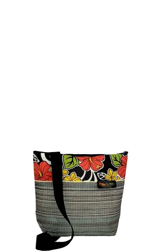 Med Mesh Tote Bag Floral `Ele`ele Long Strap