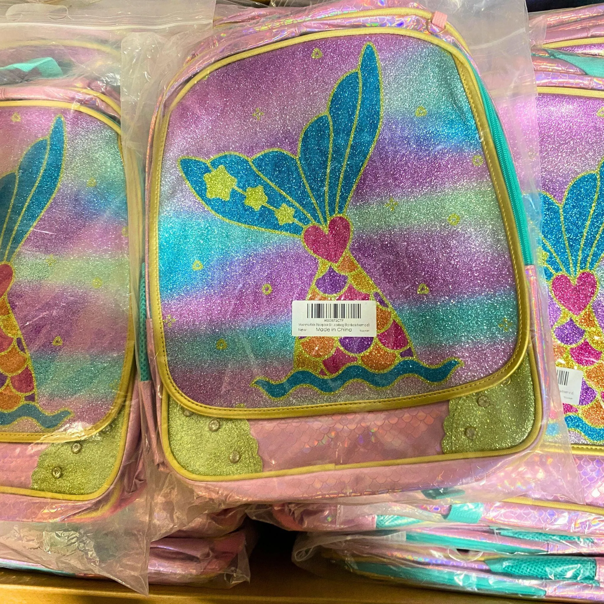 Moonmo Kids Backpack Gir....ookbag (Rainbow Mermaid) (24 Pcs Lot)