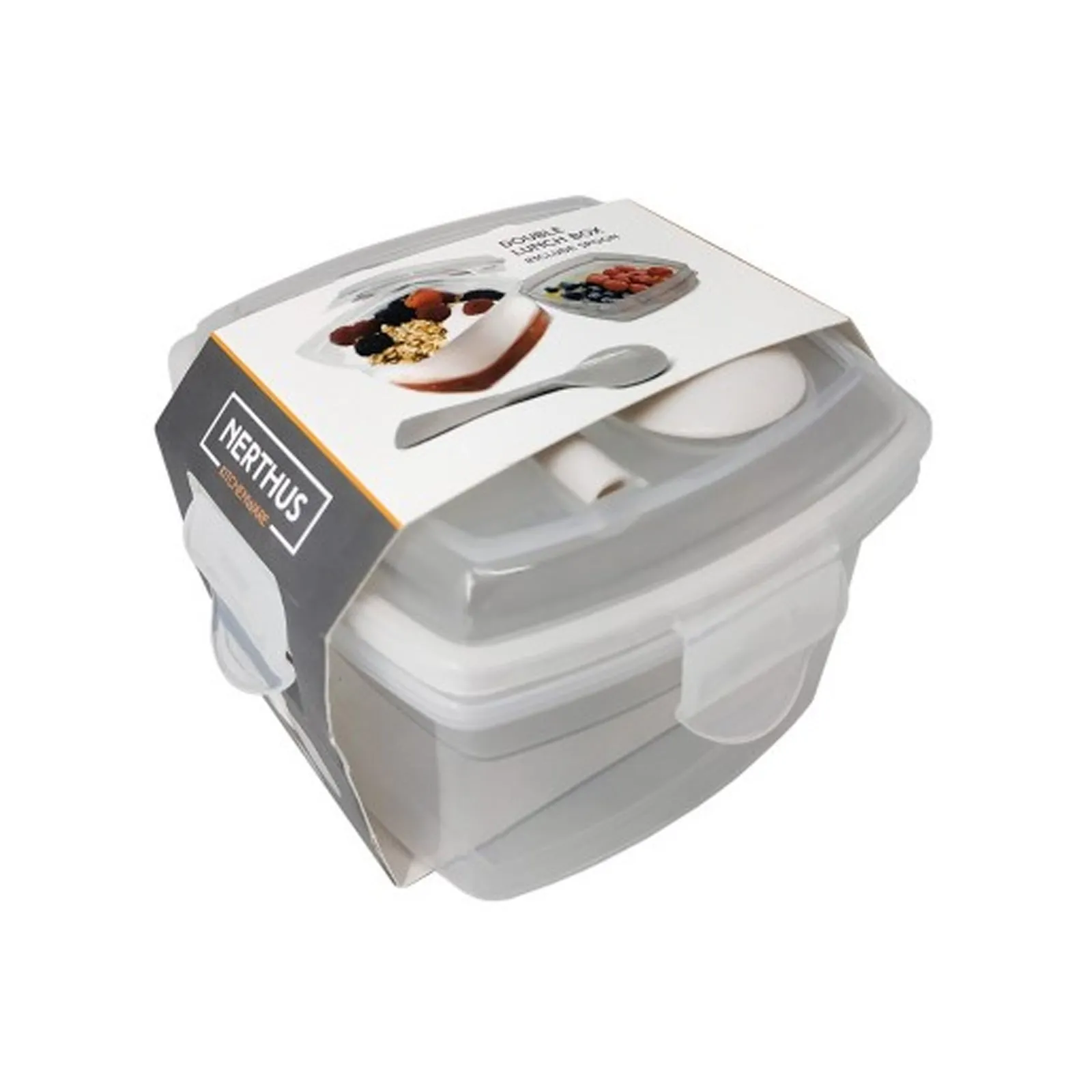 Nerthus Double Lunch Box With Spoon