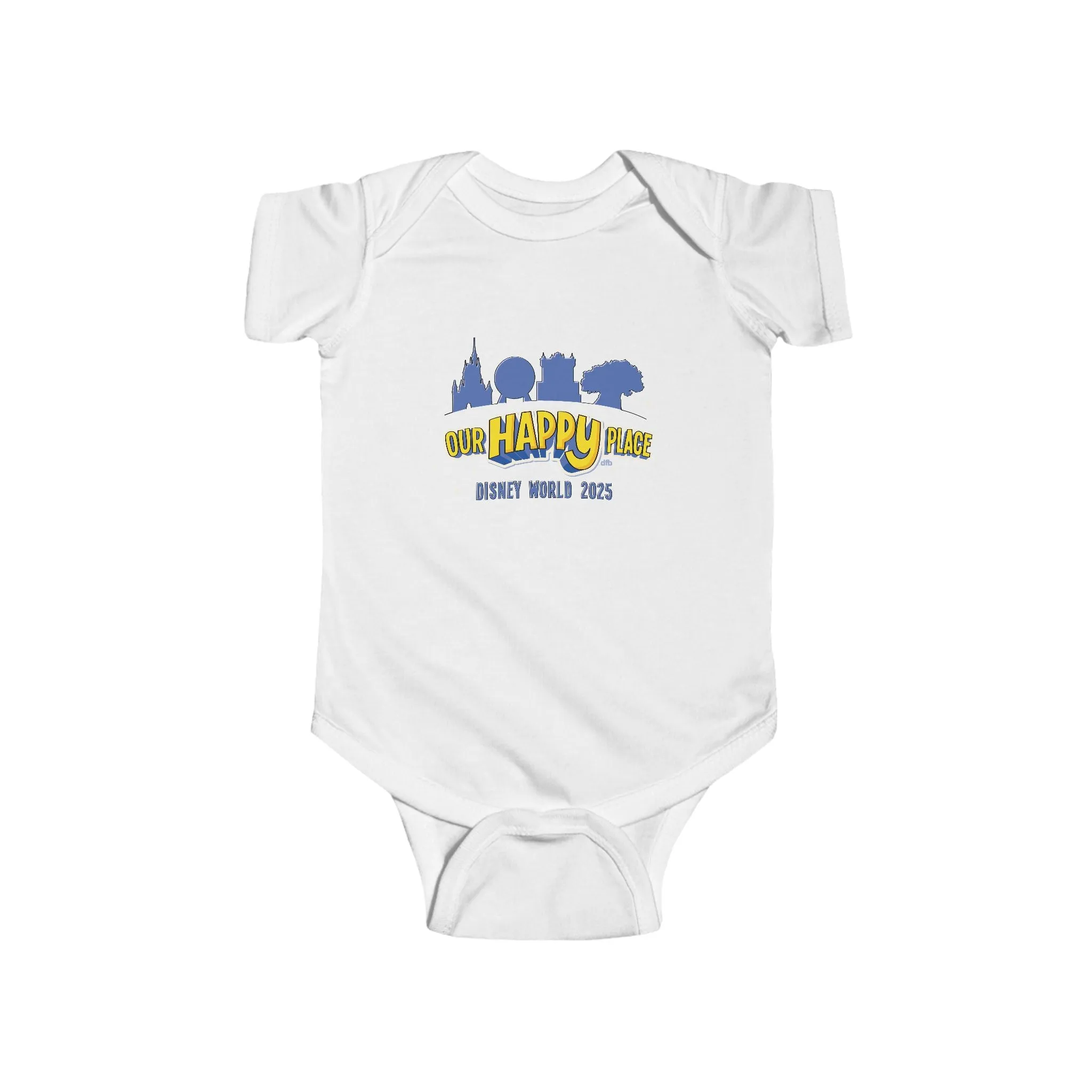 Our Happy Place 2025 - Family Matching Tee - Baby Onesie