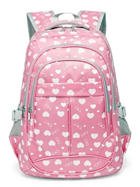 Pink Hearts Sweetheart School Backpacks for Children, Bookbag